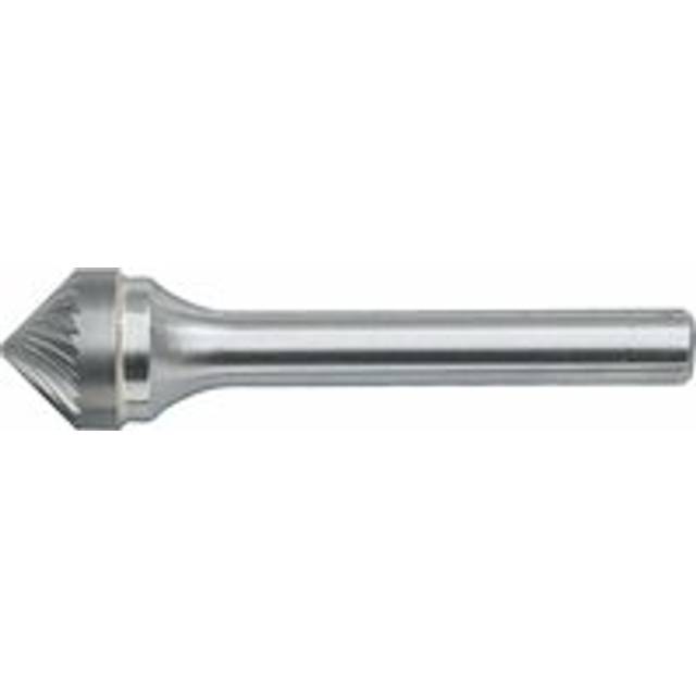 York - 6 x 3MM Conical 90 Inc. Angle Carbide Rotary Burr Cut 9 - Chipbreaker