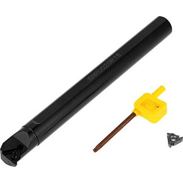 Thread Turning Tool, SNR0020R16 20mm  200mm Internal Lathe Boring Bar Holder + Insert 16IR AG60 + Wrench CNC Turning