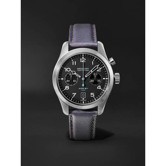 Bremont - Vulcan Limited Edition Automatic Chronograph 42mm Stainless Steel and Sailcloth Watch, Ref. No. VULCAN-R-S - Men - Black