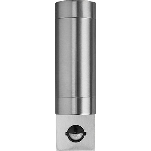 Bell Luna Fixed Up/Down GU10 PIR Wall Light Stainless Steel
