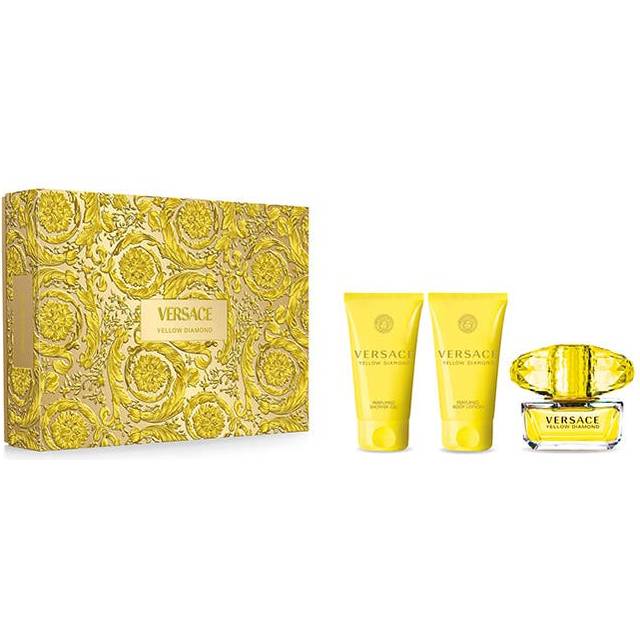 Versace Yellow Diamond Gift Set 50ml EDT + 50ml Shower Gel + 50ml Body Lotion