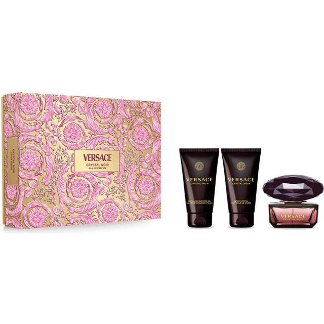Versace Crystal Noir Gavesæt 50ml EDP 50ml Body Lotion 50ml Shower Gel 50ml