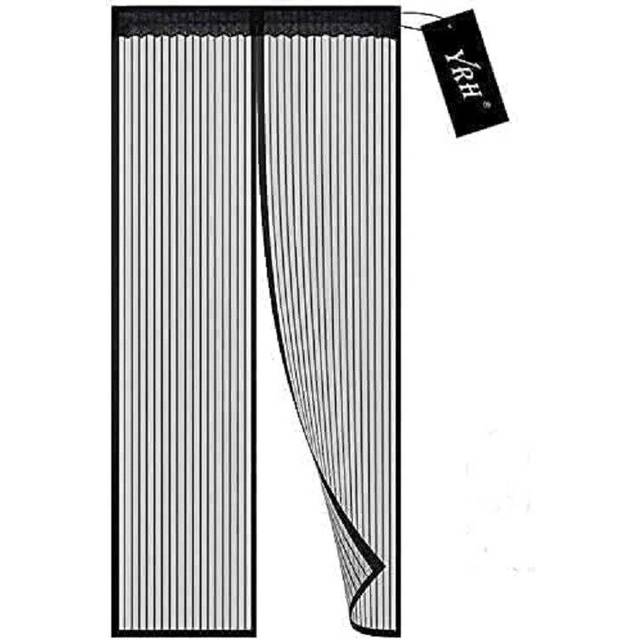 Magnetic Fly Screen Door, YRH Heavy Duty Bug Mesh Curtain with Powerful Magnets and Full Frame Magic Tape, Insect Protection Door No Gap, Keep Bugs