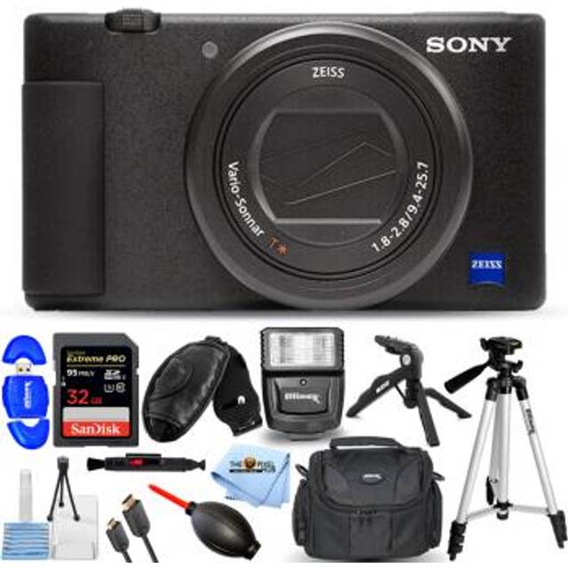 Sony ZV-1 Digital Camera Black Accessory Bundle