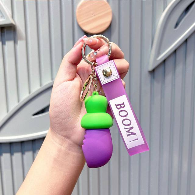 (StyleD) Cartoon Cute Carrot Knife Car Pendant Keychain Accessories Doll Bag Key Buckle