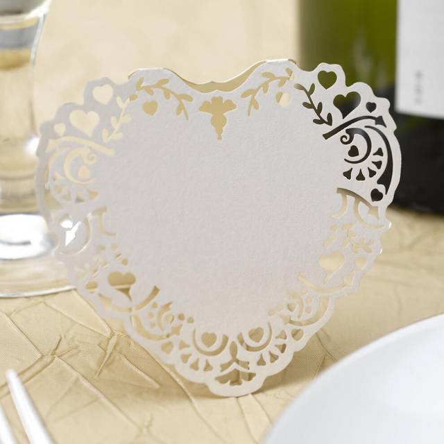 (One Size, Ivory) Neviti Vintage Romance Place Cards (Pack of 10)