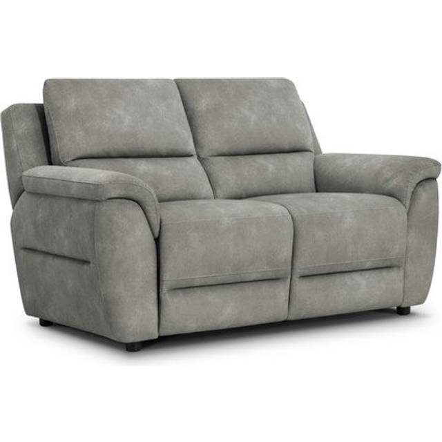 Dexter Stone Fabric Sofas - 2 Seater Sofa - Theo Range - Oak Furnitureland