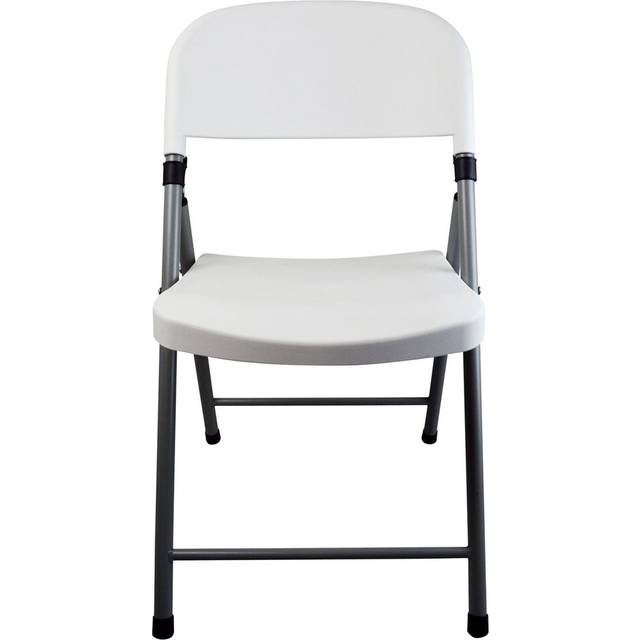 Folding Trestle Chair - White (207.01cm H X 127cm D X 115.57cm W)