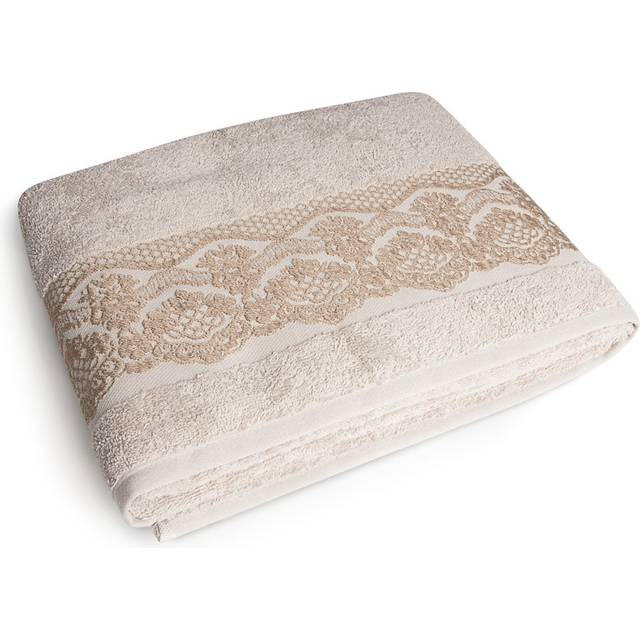Country Spa Bath Towels - Set of 1 - Beige (Bath Sheet)
