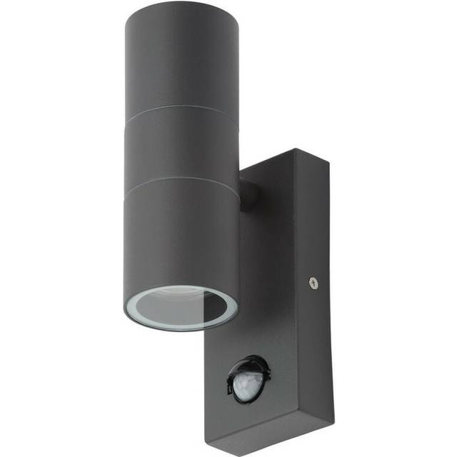 Forum Leto Wall GU10 Up/Downlight with PIR IP65 - Anthracite - ZN-29179-ANTH