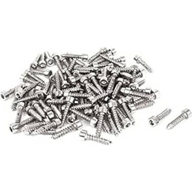 100 Pcs M3.5x16mm Stainless Steel Hex Socket Cap Head Self Tapping Screw