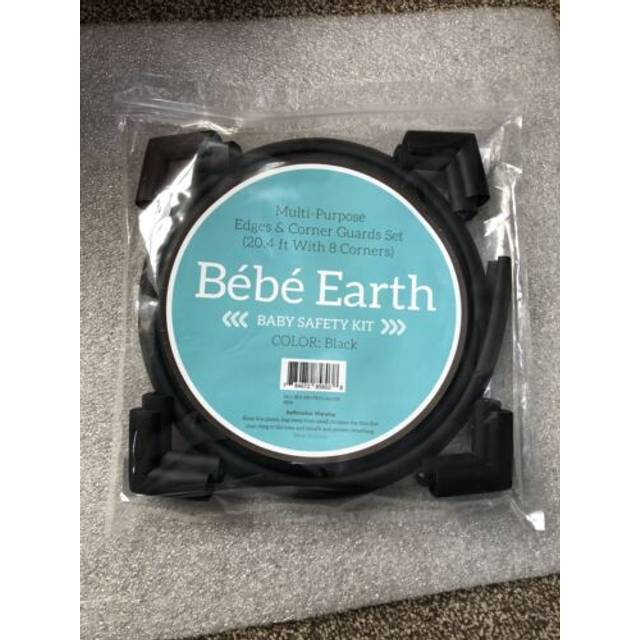 Bebe Earth 6M Baby Proofing Edge and Corner Guard Protector Set, 20 Feet Edges & 8 Corner Guards, Furniture and Tables Child Baby Proof Bumpers,
