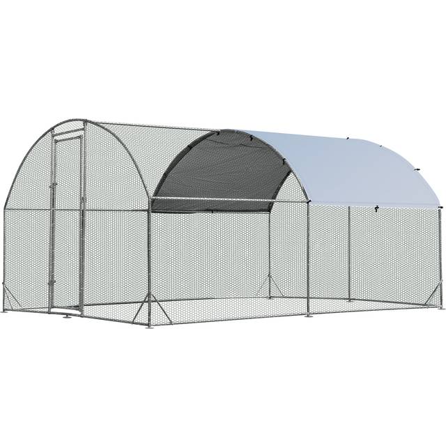 Chicken Coop with Waterproof and Sun-protective Cover for Backyard, Farm-M