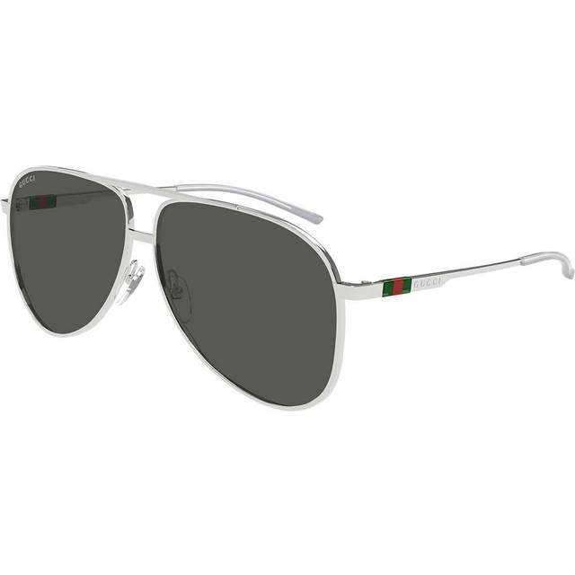 Gucci Man GG1677S 001 Solglasögon Metall Silver Grå Pilot