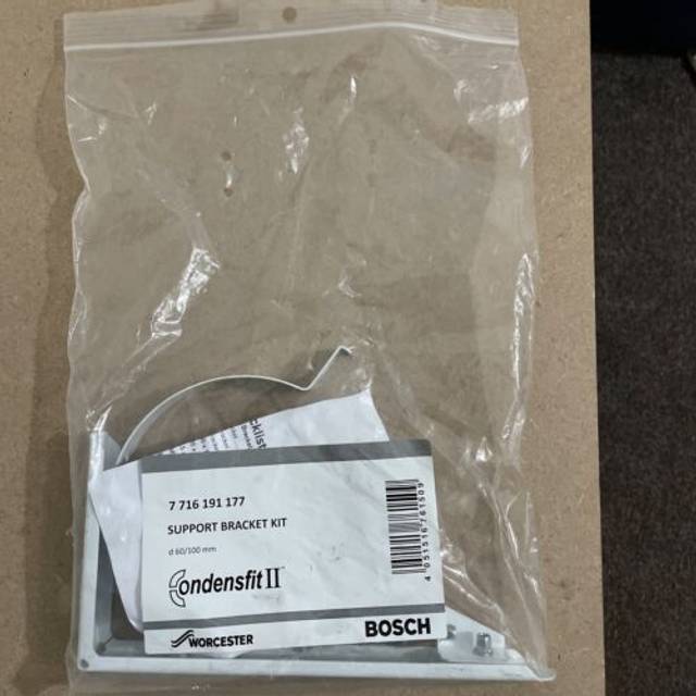 Worc 7716191177 Supp Bckt Kit 60/100mm - White