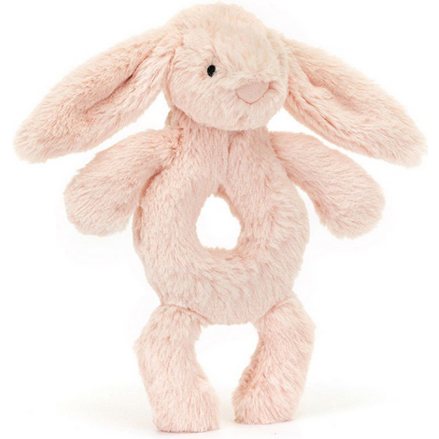 Jellycat Ringskallra - 18x8 cm - Bashful Bunny - Blush - Jellycat - One Size - Skallra