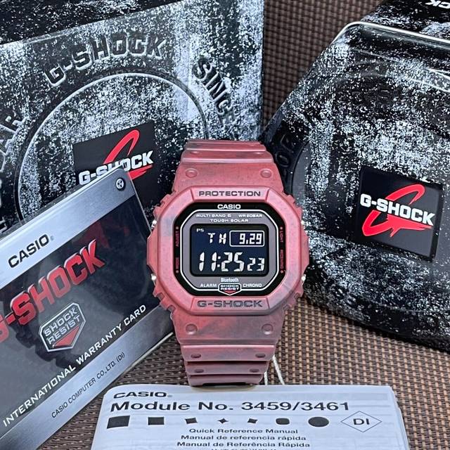 CASIO G-Shock Digital 'Pink' GW-B5600SL-4JF - WINE RED - Free
