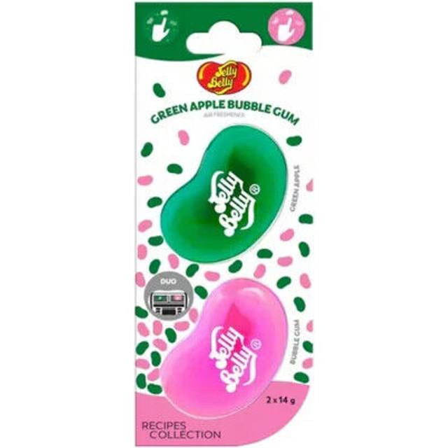 Jelly Belly Duo Vent Green Apple Bubblegum Air Freshener (2 Pack)