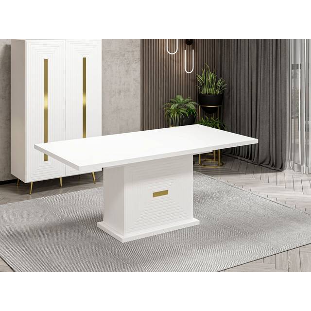 Ferro Rectangular 90cm L x 180cm W - White