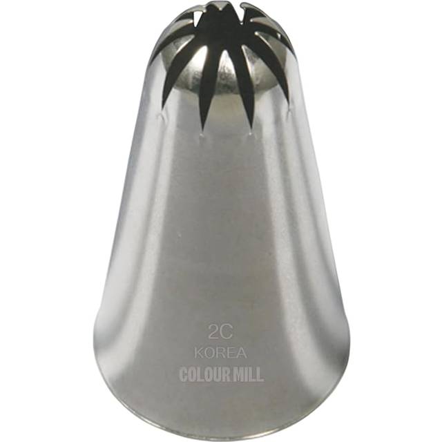 2C Drop Flower Piping Tip - Yellow/Brown/Red