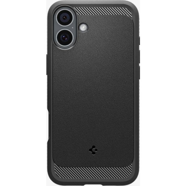 Spigen Rugged Armor MagFit Skal Kompatibel med iPhone 16 Case Fodral -Svart