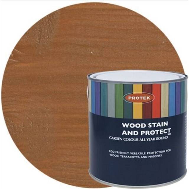 Protek 2.5l teak wood stain fence paint protect clear tough coat sealer