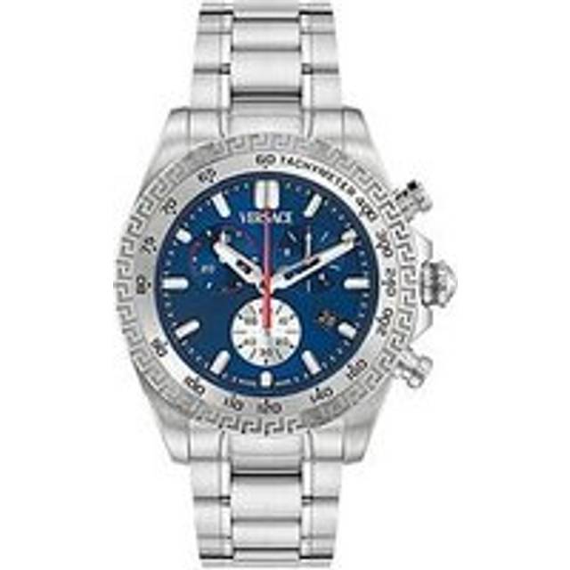 VERSACE Chrono X Tachymeter Watch, Silver, Men - Ilver