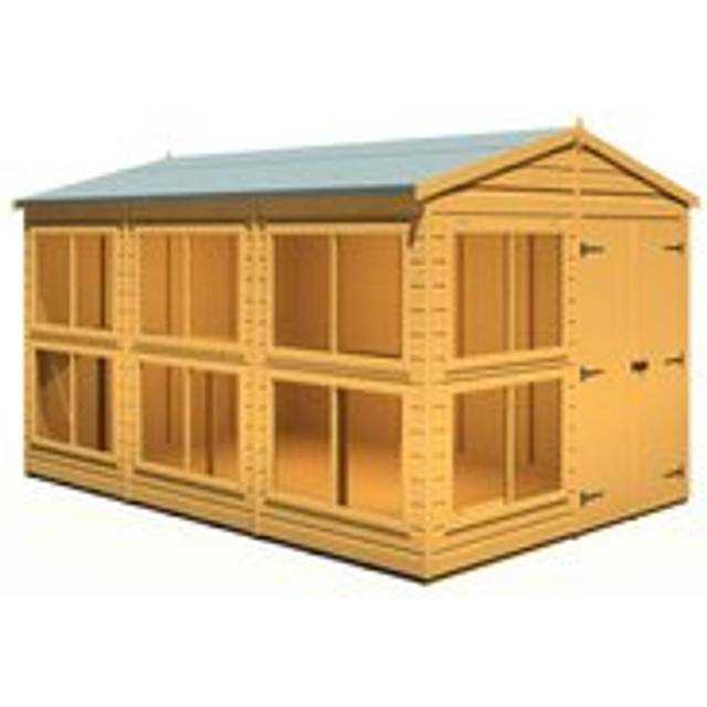 Shire Sun Hut Potting Shed 8x12 - Honey Brown