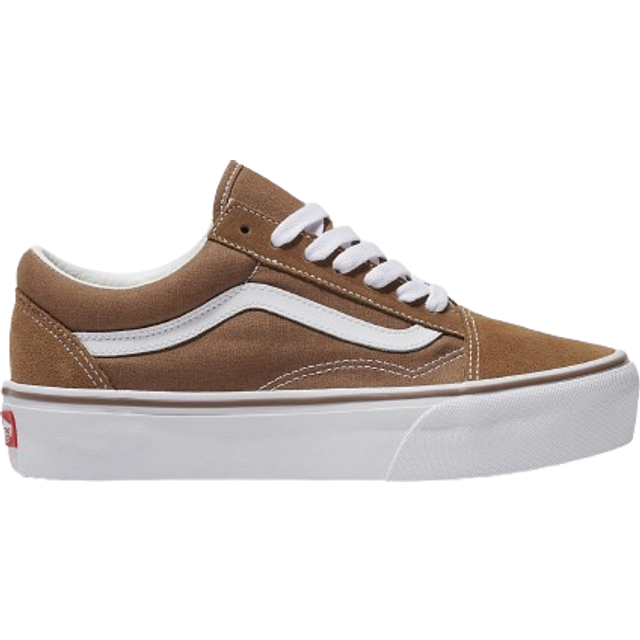 Vans - Old Skool Platform Shoes, Woman, Brown, Size: 39