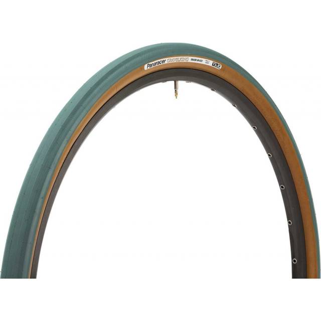 Panaracer Grus King Slick Colour Edition slanglös kompatibel grus däck: Astral blå/brun, 700 x 38c