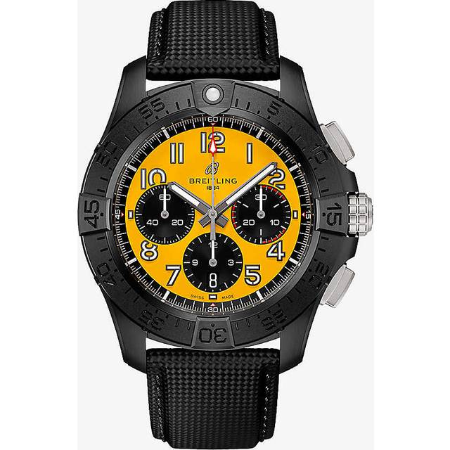 Breitling Mens Yellow Sb0147101b1x1 Avenger B01 Chronograph 44 Night Mission Ceramic Automatic Watch 1 Size - YELLOW