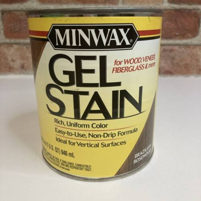 Minwax Gel Stain for Interior Wood Surfaces  Quart  Brazilian Rosewood