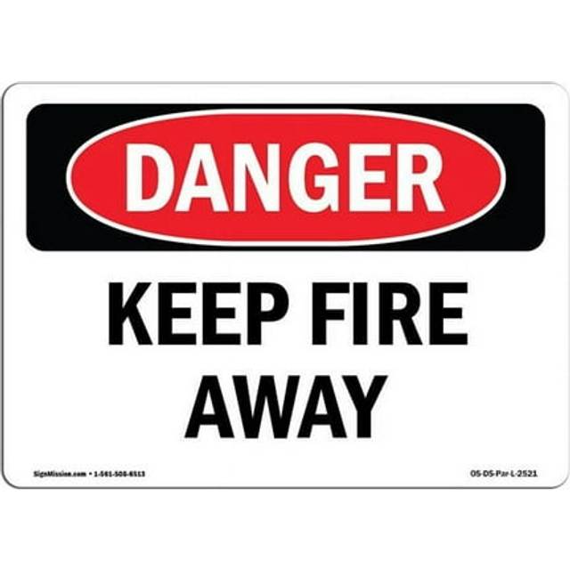 SignMission OS-DS-D-35-L-2521 OSHA Danger Sign - Keep Clear of Magnet Magnetic Hazard Can