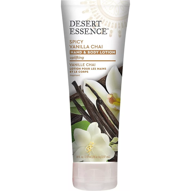 Desert Essence Organics Uplifting Hand and Body Lotion Spicy Vanilla Chai 8 fl oz