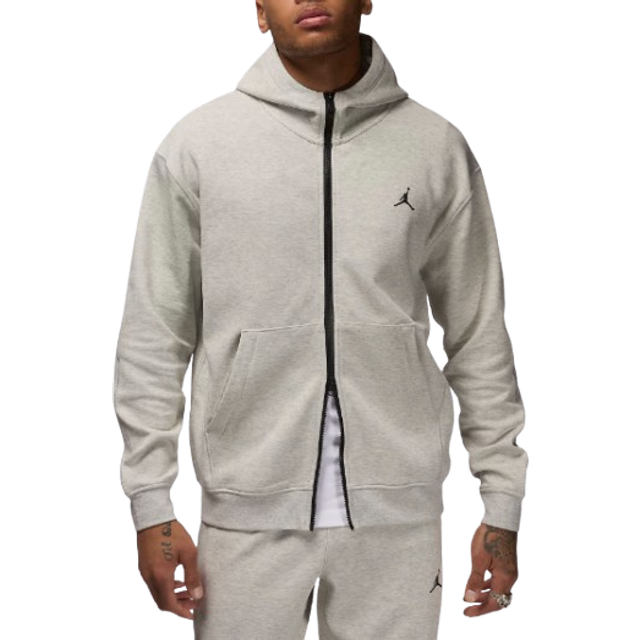 Nike Jordan Sport Hoop Fleece Men's Dri-FIT Full-Zip Hoodie - Grey - Cotton/Polyester - XS