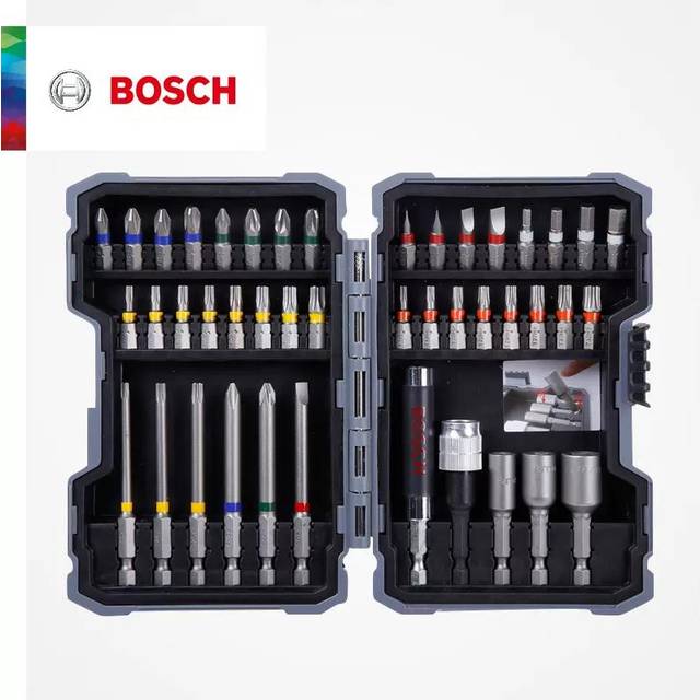 Bosch 43Pcs Screwdriver Bits Kit 25mm 75mm Screwdriver Bits Sleeve Extension Rod Kit For Bosch GSR GSB GDR GDS GDX Power Tool