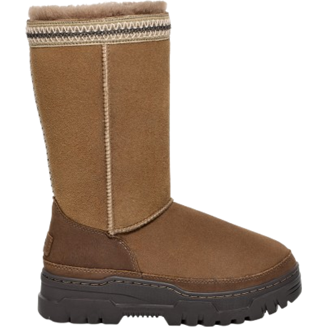 UGG® Classic Tall TrailGazer Boot in Hickory, Size 4, Suede/Polyester/Leather