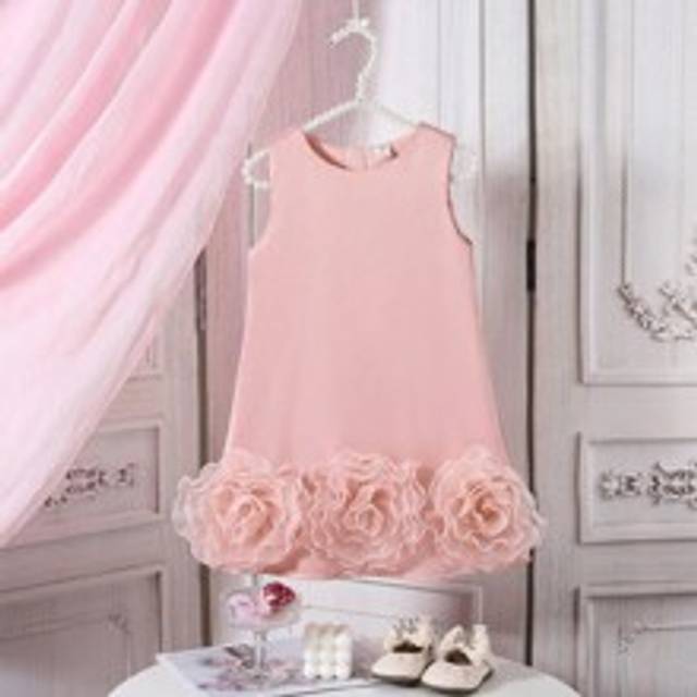 SHEIN 1pc Young Girls Wedding Flower Girl  Elegant Satin Sleeveless Dress With Big Flower & Bow, Suitable For Wedding, Party, Stage Performance In Summer