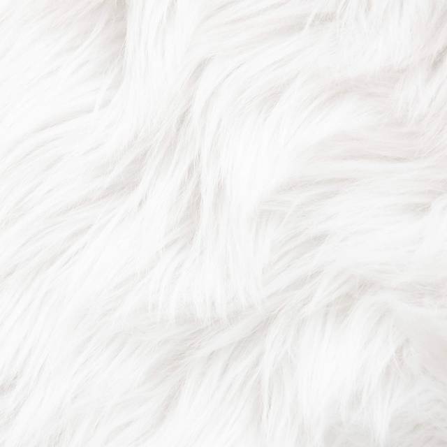 Faux Fur Fabric Shaggy craft Fur White Fur for crafts gnomes costume camera Floor Decoration 62x36 InchOne Yard  White