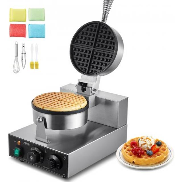 VEVOR Kommerzielles Waffeleisen Waffel Maker 1230W 4 F&#xE4;cherf&#xF6;mige Waffeln