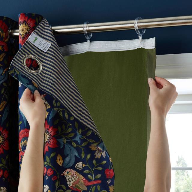 Coloured Curtain Linings - Olive