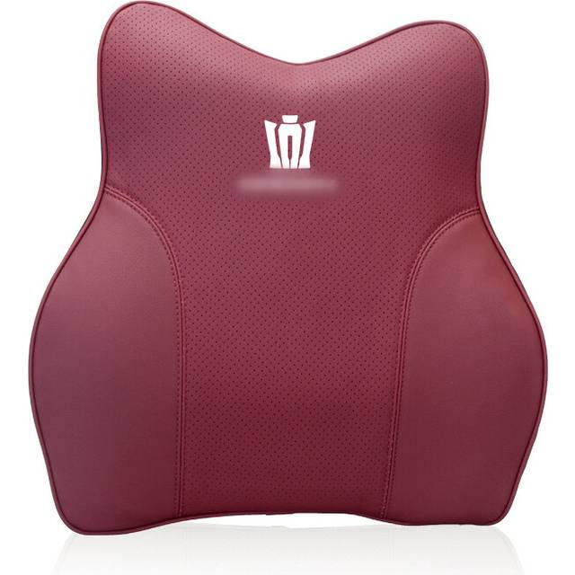 (Waist-Wine Red) Car Neck Pillow Memory Foam Lumbar Support Waist Pillow Seat Headrest