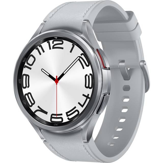 Samsung Galaxy Watch6 Classic Smart Watch, Fitness Tracker, LTE, 47mm, Silver, 3 Year Extended Warranty (UK Version)