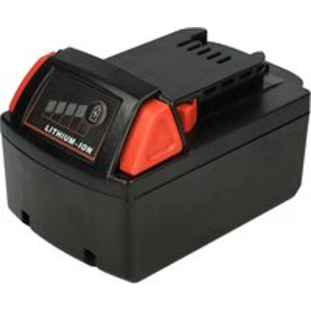 Extensilo - Replacement Battery compatible with Milwaukee M12-18 jssp Electric Power Tools (5000 mAh, Li-ion, 18 v)