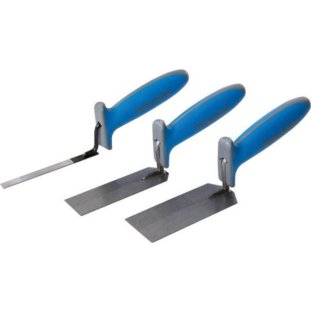 3 Pack Limited Access Margin Trowels Narrow / Thin Edge Tight Space Finishing