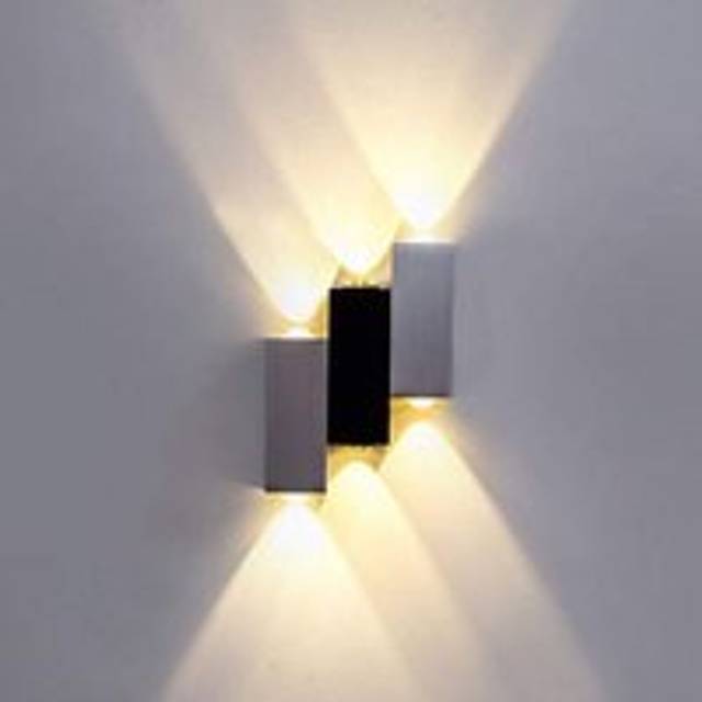 Led Wall Light Modern Indoor Wall Sconce 6W Aluminium Up Down Wall Lights For Living Room Bedroom Kitchen Sconce Warm White