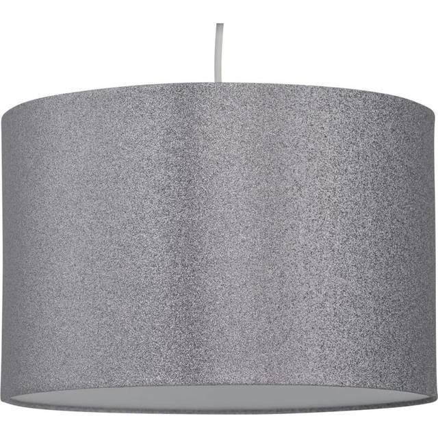 Silvery Grey Glitter 25cm Pendant Lightshade