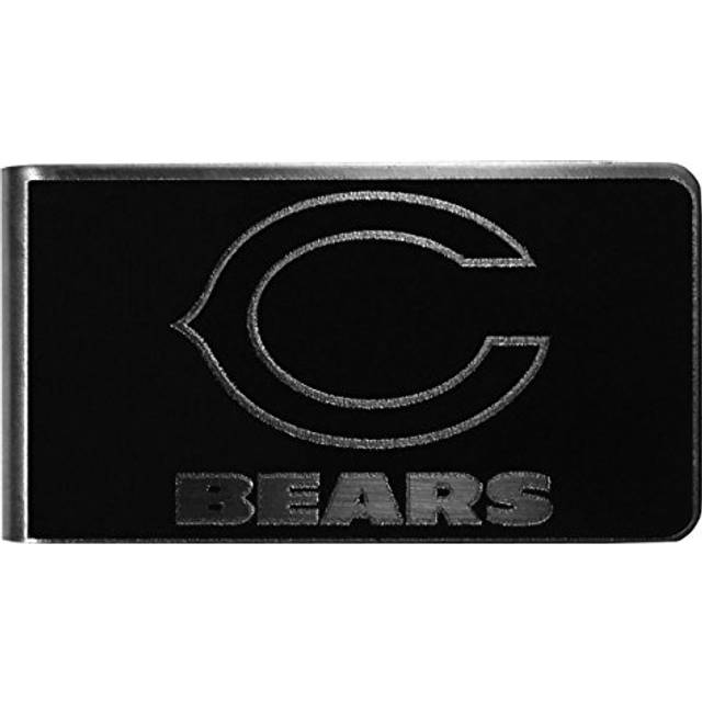 Siskiyou FBKM005 Male NFL Chicago Bears Black & Steel Money Clip - One Size
