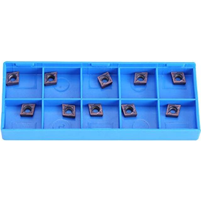 CCMT060204 VP15TF CNC Carbide Insert Cutter Reversible Cutting Lathe Milling Inserts Turning Tools with Box Pack of 10
