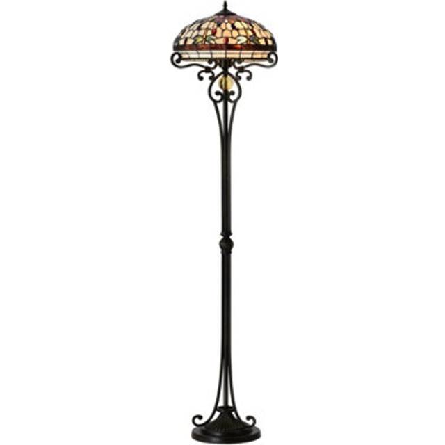 (Multicolour) BELOFAY Tiffany Style Floor Lamps, Stained Glass Handmade Tiffany Lights Floor Lamps for Bedrooms, Living Room and Lounge